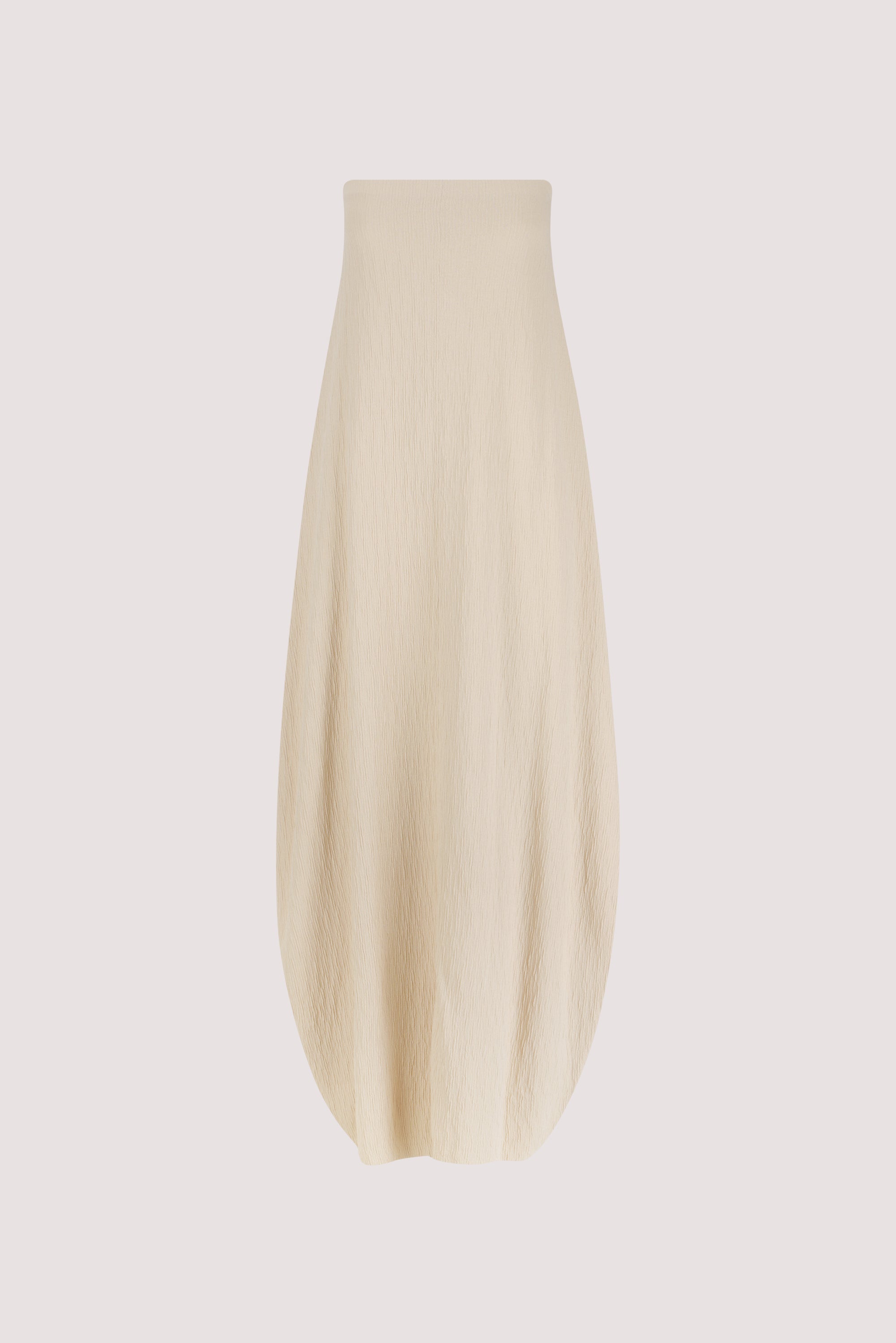 ALIAS NATURAL TEXTURED KNIT STRAPLESS MIDI DRESS