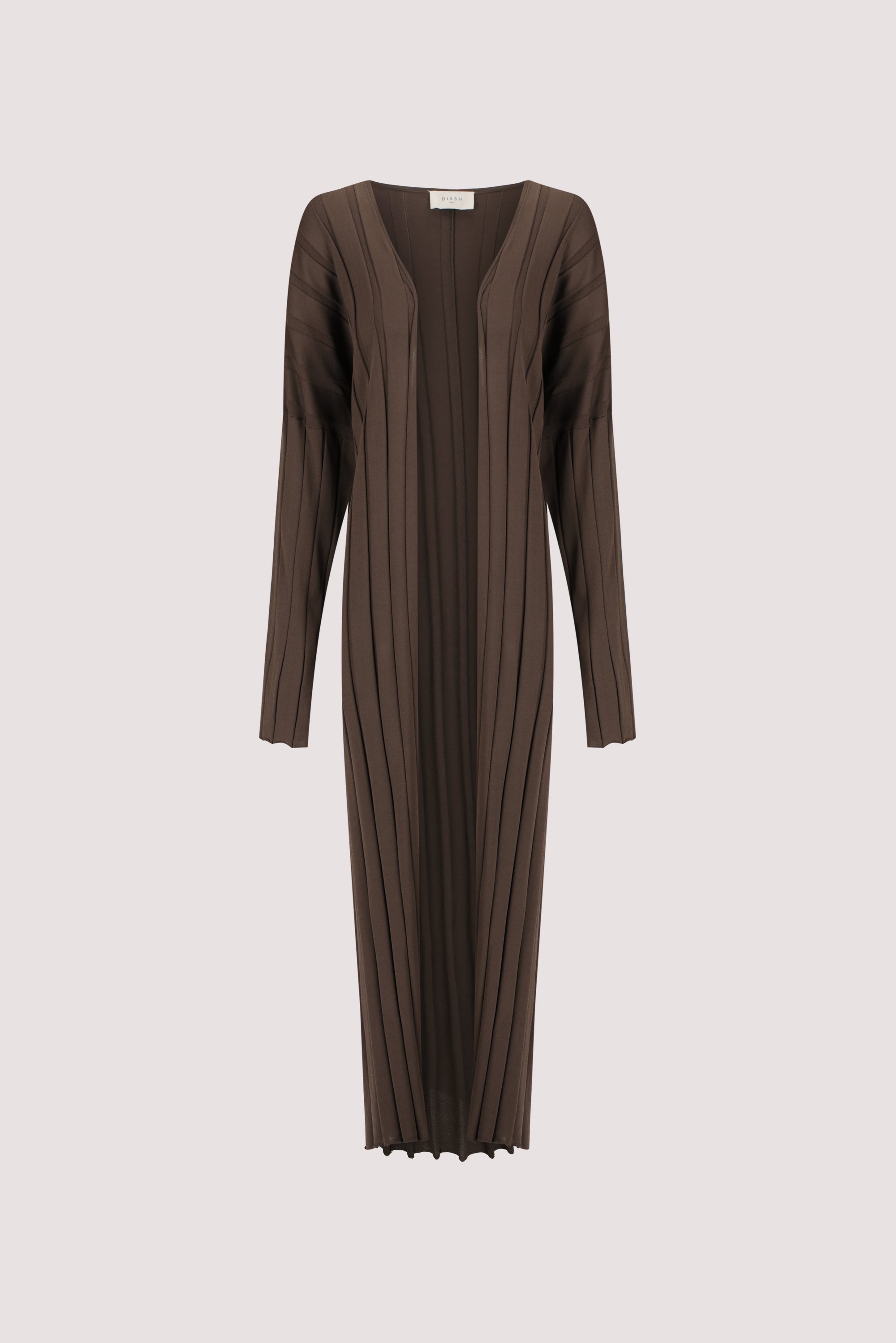 EVE DARK OLIVE KNIT MIDI CARDIGAN