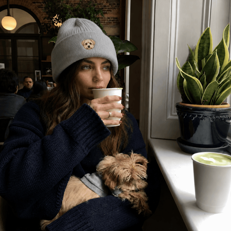 Custom Pet Embroidered Icon Stitch Beanie