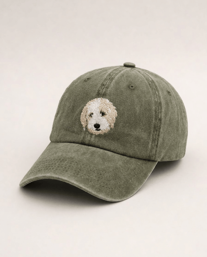 Custom Pet Embroidered Icon Stitch Dad Hat