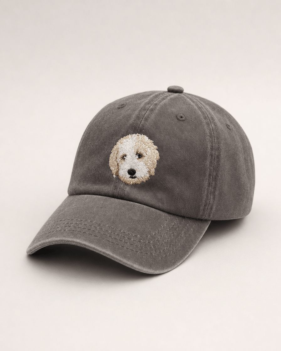 Custom Pet Embroidered Icon Stitch Dad Hat