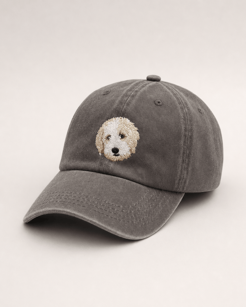 Custom Pet Embroidered Icon Stitch Dad Hat