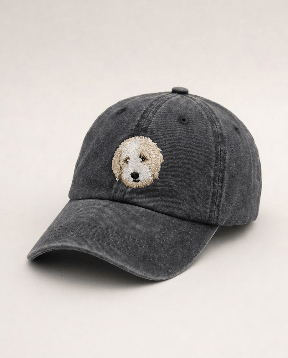 Custom Pet Embroidered Icon Stitch Dad Hat