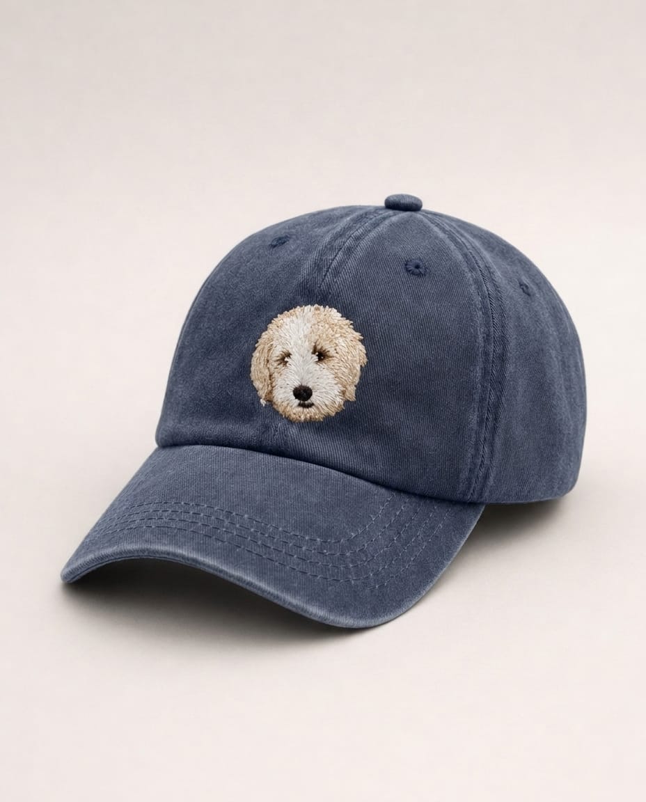 Custom Pet Embroidered Icon Stitch Dad Hat