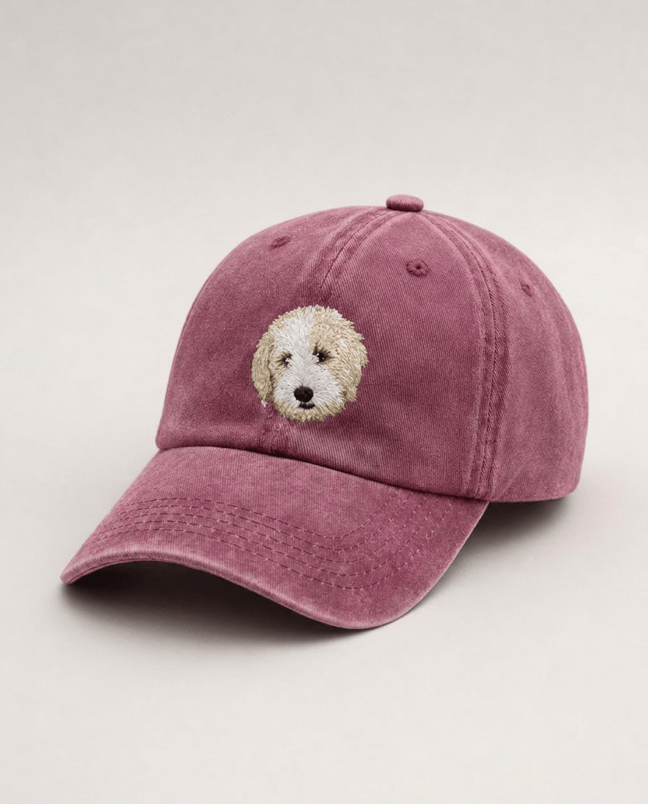 Custom Pet Embroidered Icon Stitch Dad Hat
