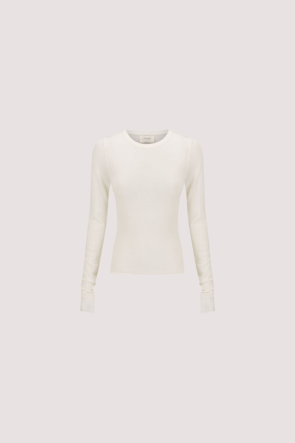 DUKE OFF WHITE LONG SLEEVE MERINO KNIT TOP