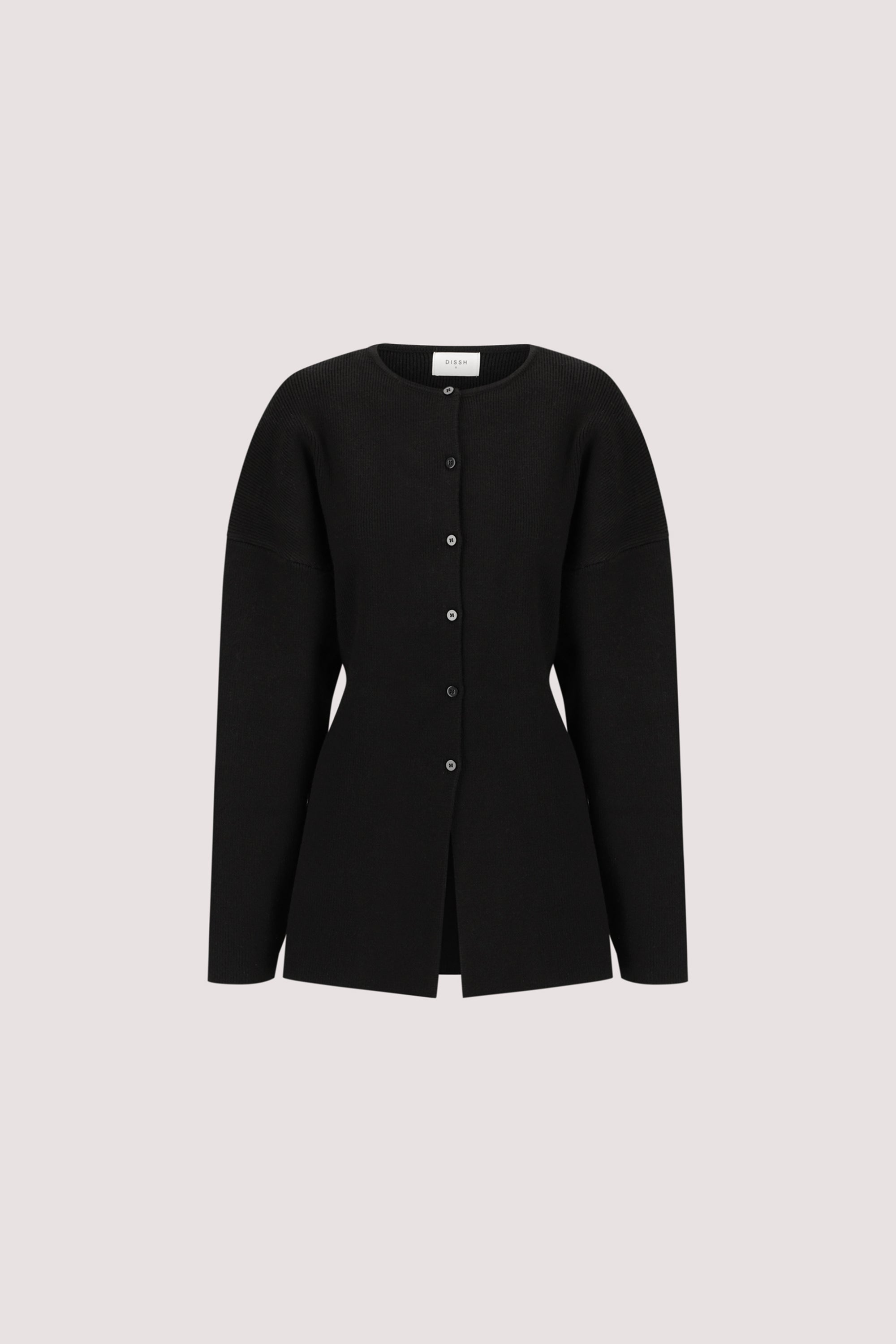 MARTHA BLACK CINCHED KNIT CARDIGAN