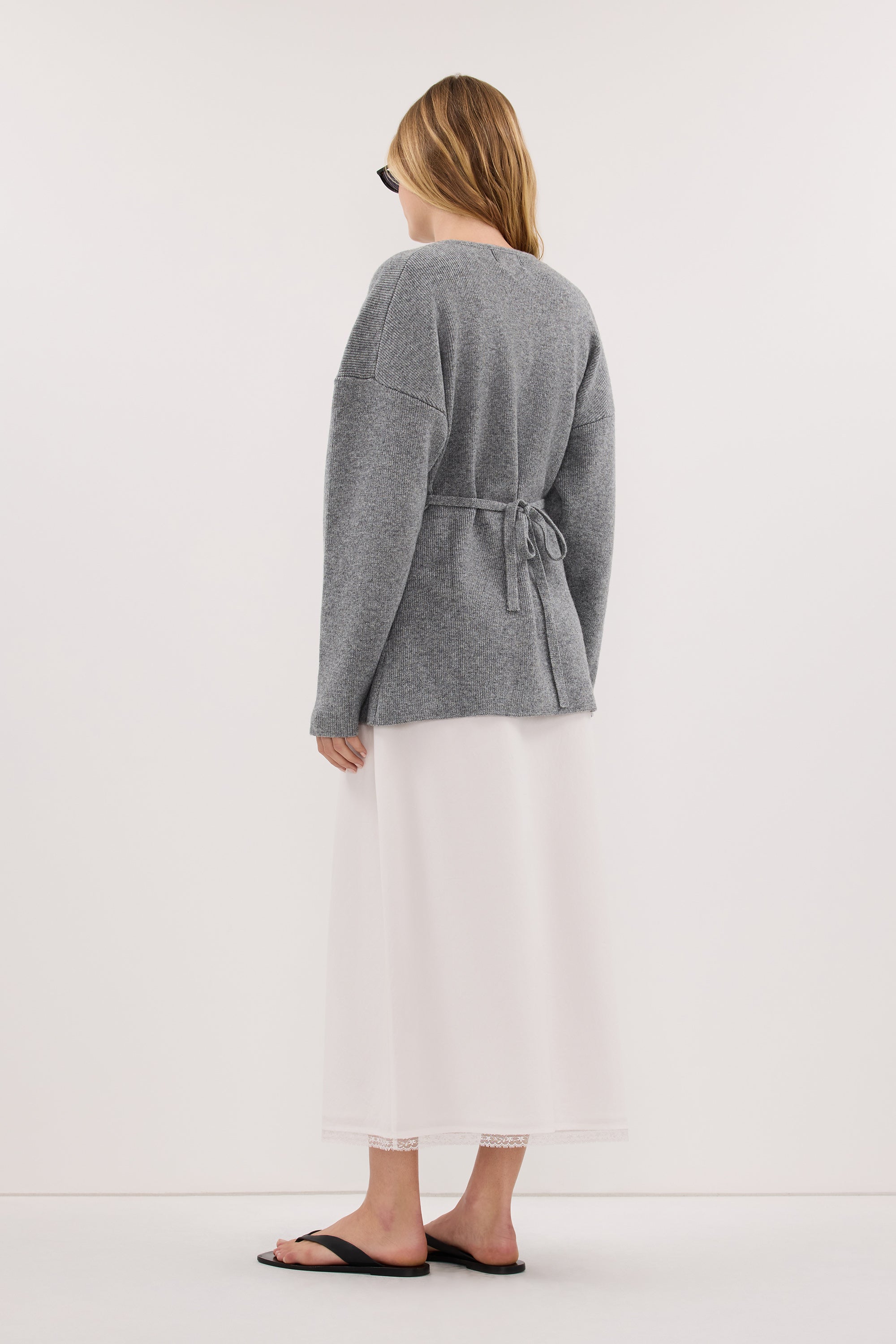 MARTHA GREY MARLE CINCHED CARDIGAN