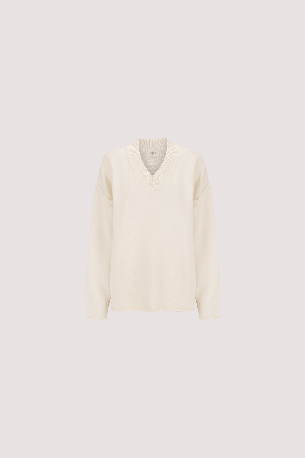 FLINT CREAM V NECK KNIT JUMPER