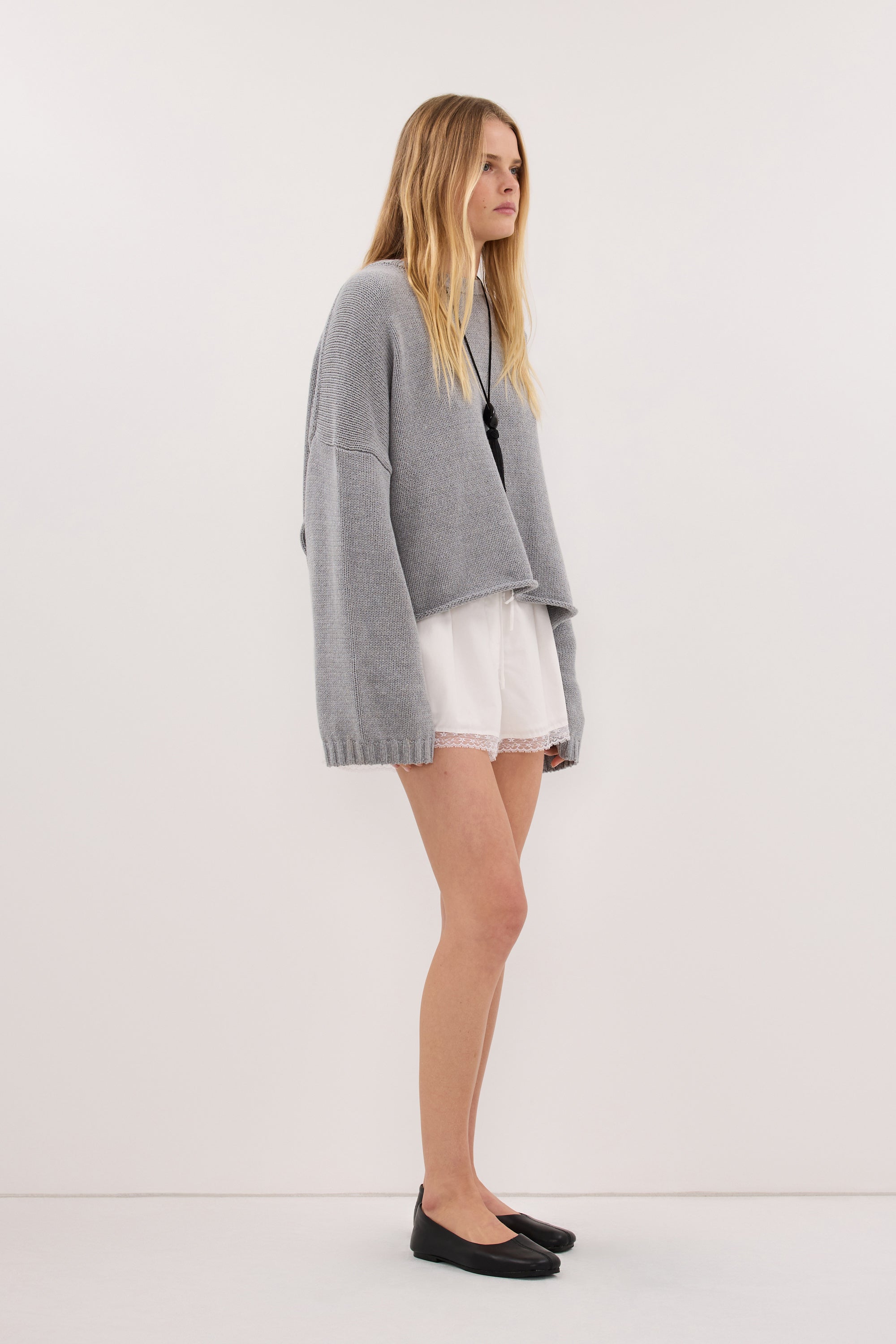 BAY GREY MARLE KNIT JUMPER