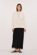 MILA CREAM CREW NECK KNIT JUMPER