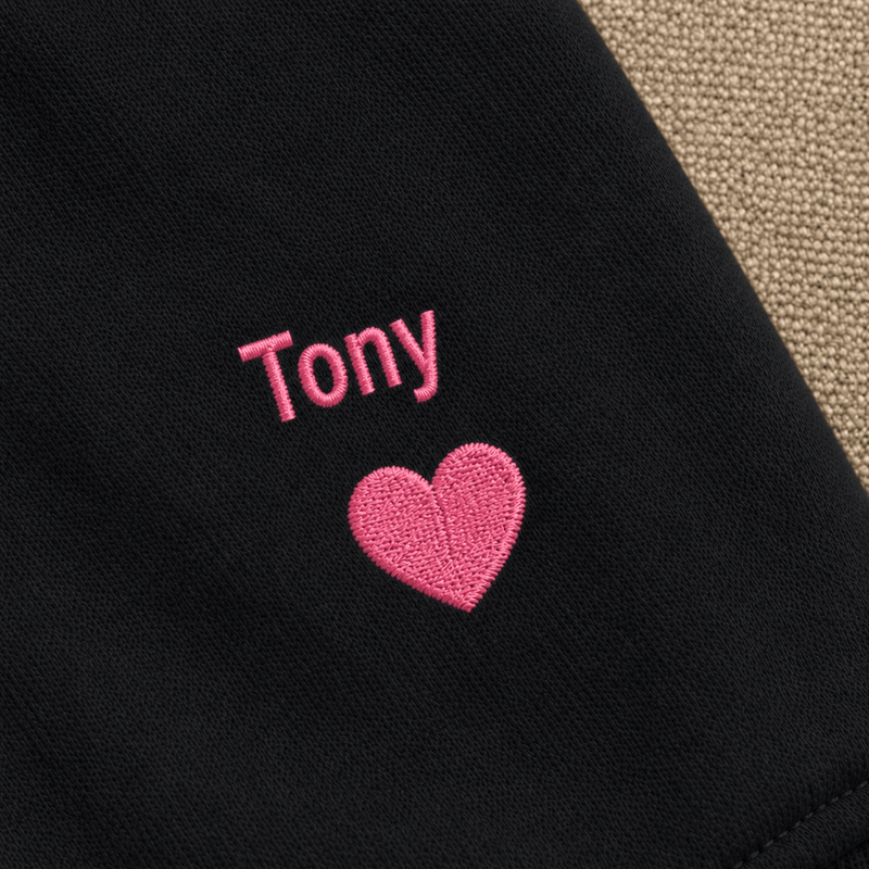 Custom Pet Embroidered Icon Stitch Hoodie