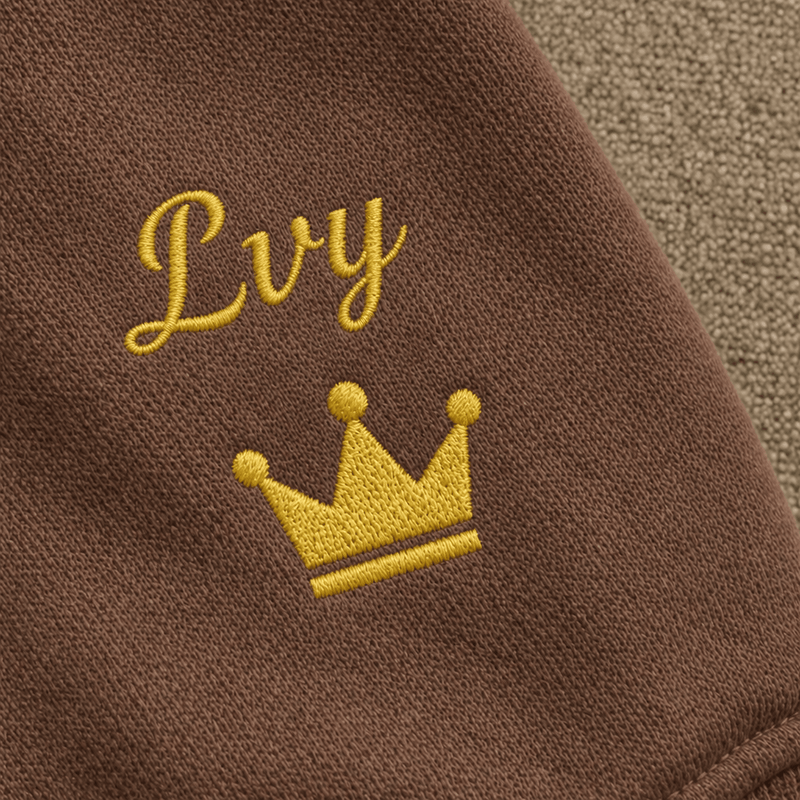 Custom Pet Embroidered Icon Stitch Hoodie