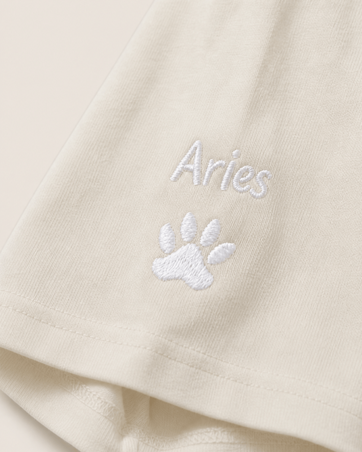Custom Pet Embroidered Icon Stitch T-Shirt