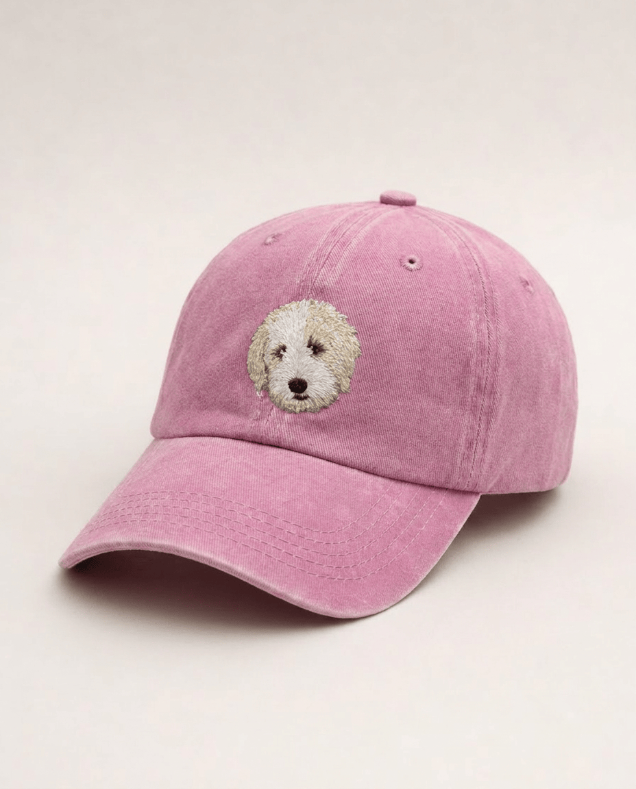 Custom Pet Embroidered Icon Stitch Dad Hat