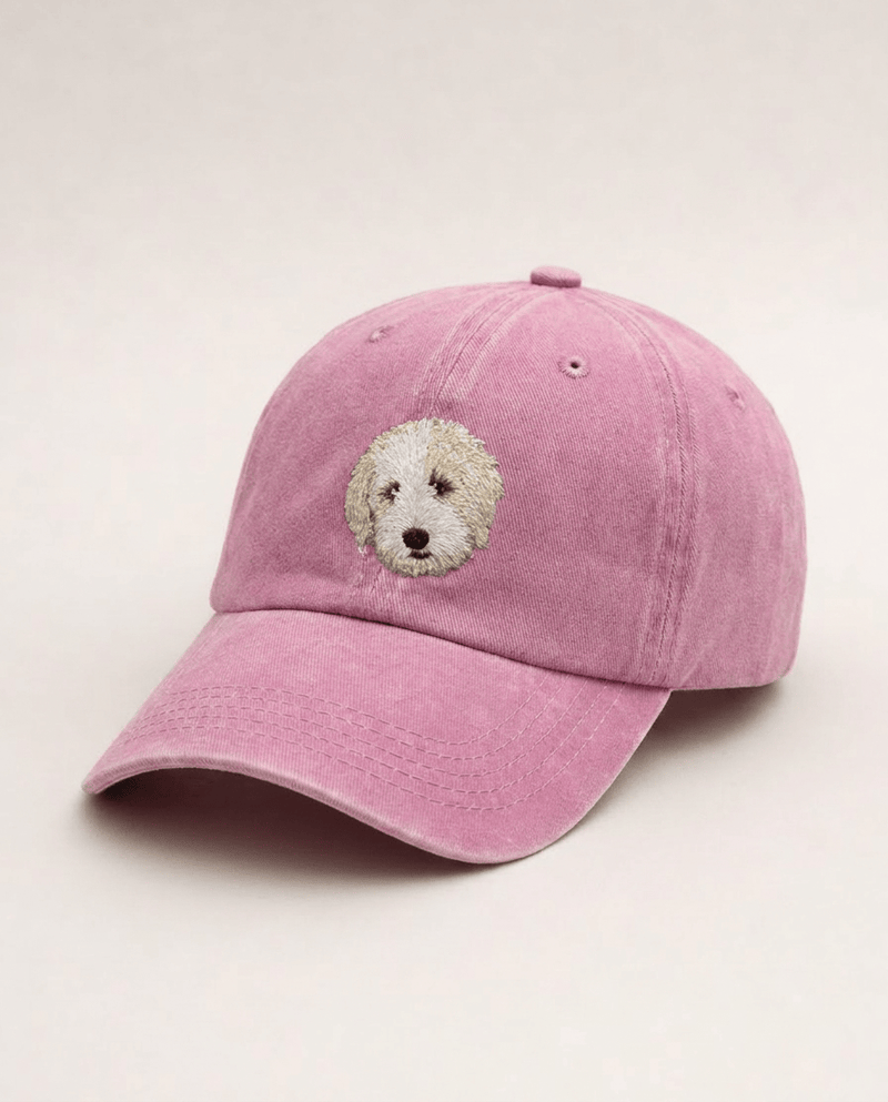 Custom Pet Embroidered Icon Stitch Dad Hat